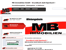 Tablet Screenshot of mb-immobilien-gmbh.de